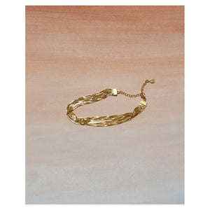 gold plated bracelet handmade in greece