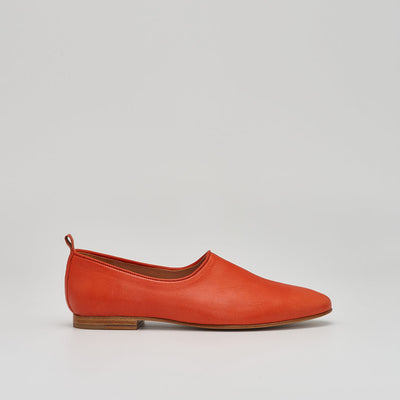 ballet flat leather shoes in redred leather ballet flats shoes, italian leather, greek flat shoes#color_red