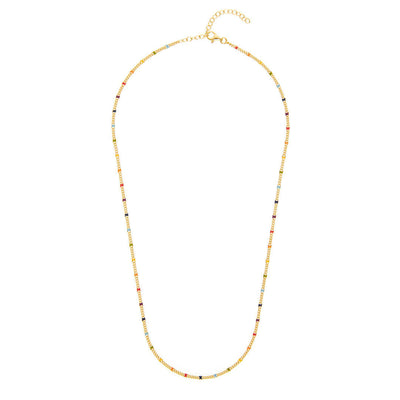 gold necklace, handmade in greece