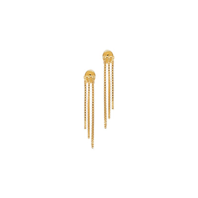 gold plated earrings, made in greece. 