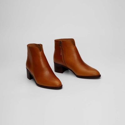 Leather Boot, Heeled Boot, Made in Greece, Soft leather