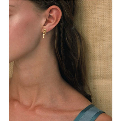 drop earrings, gold earrings, made in greece